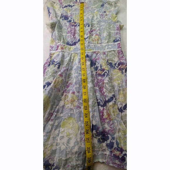 Free People Dress Womens 2 Top Floral Lined Button Up Boho Beach Party Peasant - Picture 8 of 14